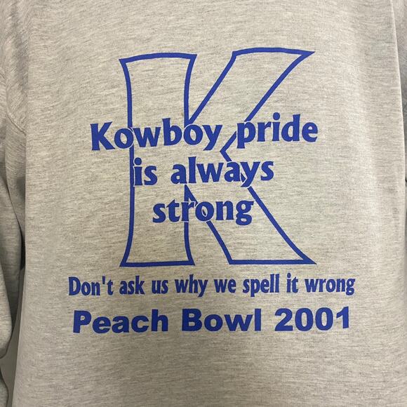 2001 Kowboy pride crewneck sweatshirt xl - Picture 2 of 4